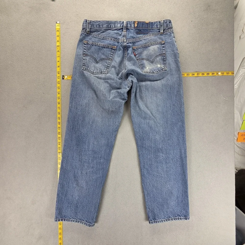 Vintage Levis 501 Jeans Mens Blue Straight Button Fly Made in USA Fits 34x29